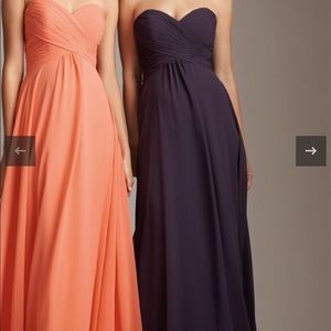 Eggplant Allure Bridal Strapless 1221 Bridemaid